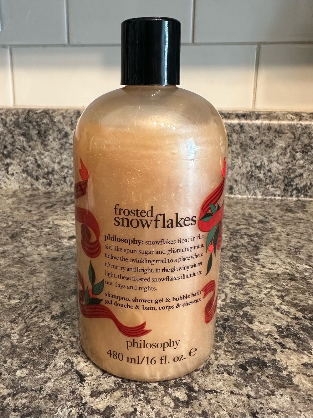 NEW SEALED Philosophy Frosted Snowflakes Shampoo Shower Gel Body Wash
